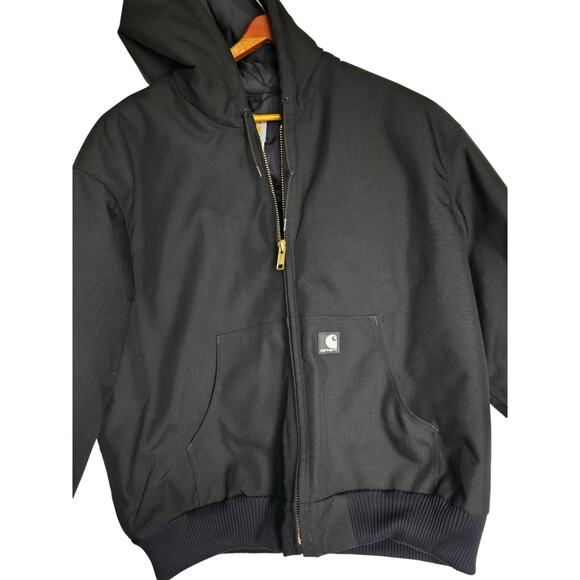 Carhartt Black Loose Fit Quilted Liner Full Zip Men's Coat XL - Picture 7 of 11